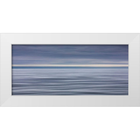 Alaska Gulf of Alaska Panorama of abstract seascape in Gulf of Alaska  White Modern Wood Framed Art Print by Jaynes Gallery