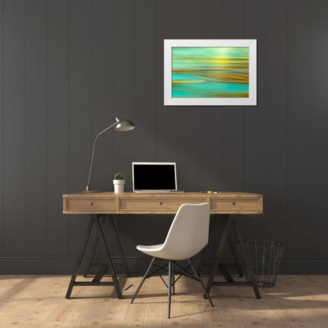 Alaska-Inian Islands Abstract of kelp in motion  White Modern Wood Framed Art Print by Jaynes Gallery