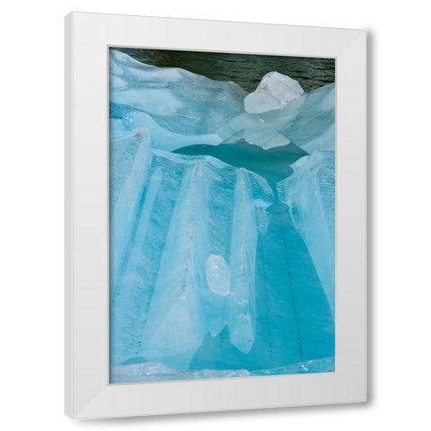 Iceberg textures. White Modern Wood Framed Art Print by Sederquist, Betty