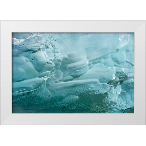 Iceberg textures. White Modern Wood Framed Art Print by Sederquist, Betty