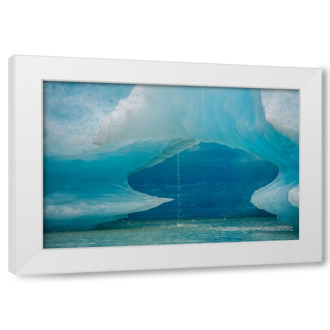 Iceberg melts into Shakes Lake. White Modern Wood Framed Art Print by Sederquist, Betty