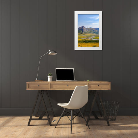 USA- Alaska- Gates of the Arctic National Park- Noatak River White Modern Wood Framed Art Print by Norrsell, Fredrik