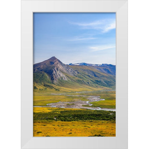 USA- Alaska- Gates of the Arctic National Park- Noatak River White Modern Wood Framed Art Print by Norrsell, Fredrik
