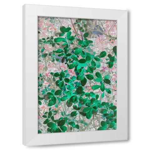 Alaska- Denali National Park. Artistic rendering of leaves. White Modern Wood Framed Art Print by Muir, Janet