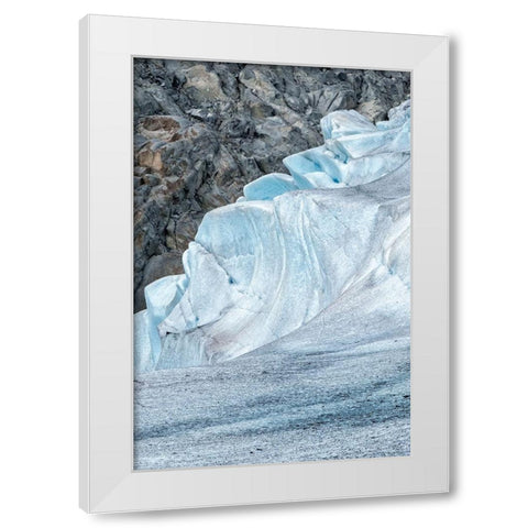 Mendenhall Glacier-Juneau-Alaska-USA White Modern Wood Framed Art Print by Engelbrecht, Jim