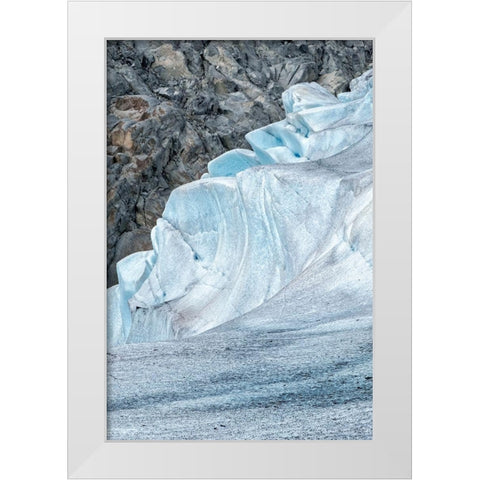 Mendenhall Glacier-Juneau-Alaska-USA White Modern Wood Framed Art Print by Engelbrecht, Jim