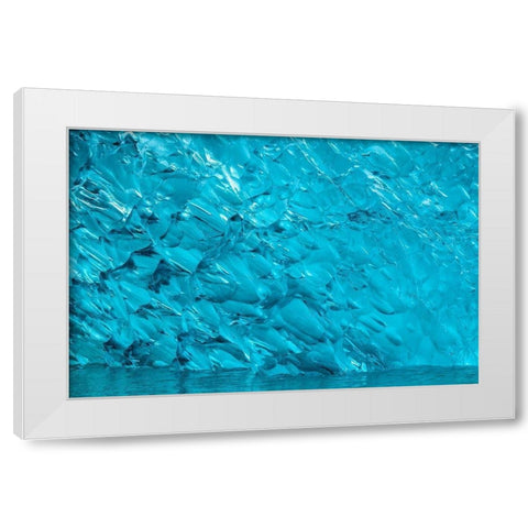 Glacial ice-iceberg-LeConte Bay-Alaska-USA White Modern Wood Framed Art Print by Engelbrecht, Jim