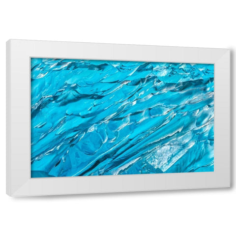Glacial Ice No 4 White Modern Wood Framed Art Print by Engelbrecht, Jim