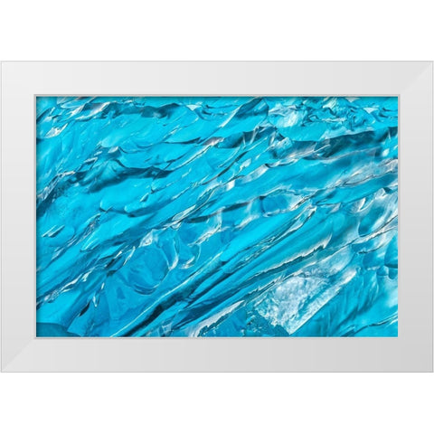 Glacial Ice No 4 White Modern Wood Framed Art Print by Engelbrecht, Jim