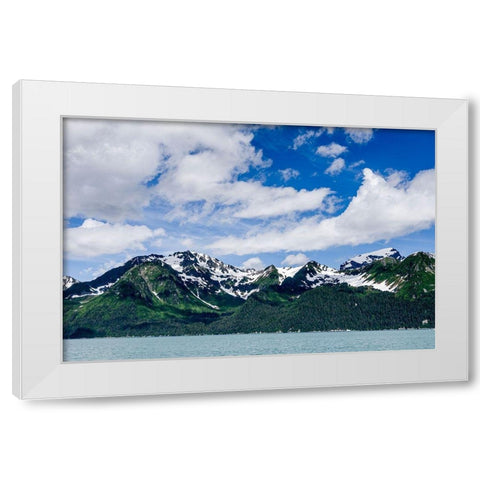 Resurrection Bay-Seward-Alaska White Modern Wood Framed Art Print by Richardson, Larry