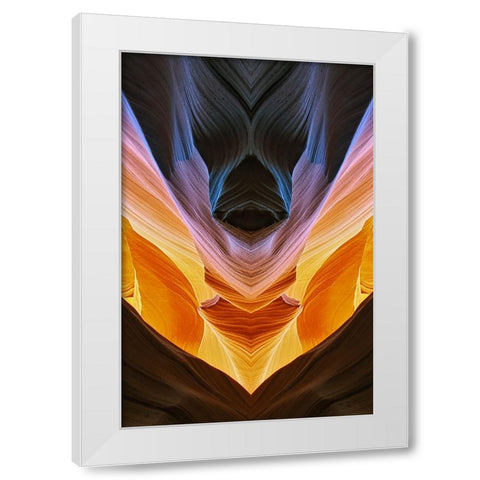 View of Antelope Canyon-Page-Arizona White Modern Wood Framed Art Print by Jones, Adam