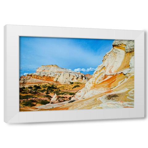 USA-Arizona-Vermilion Cliffs National Monument White Pocket White Modern Wood Framed Art Print by Friel, Bernard