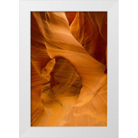 AZ, Lower Antelope Canyon Slot canyon formation White Modern Wood Framed Art Print by Illg, Cathy and Gordon