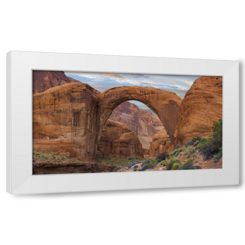Arizona Rainbow Bridge arch in Glen Canyon NRA White Modern Wood Framed Art Print by Paulson, Don