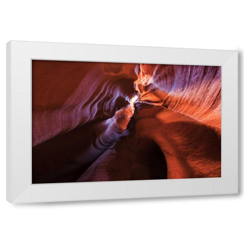 Arizona, Canyon X Formation in sandstone rock White Modern Wood Framed Art Print by Paulson, Don