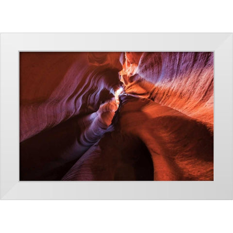 Arizona, Canyon X Formation in sandstone rock White Modern Wood Framed Art Print by Paulson, Don