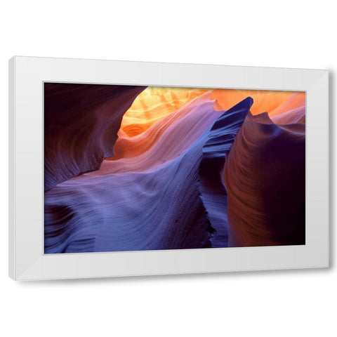 USA, Arizona, Page Slot Canyon scenic White Modern Wood Framed Art Print by Delisle, Gilles