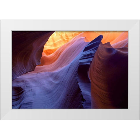USA, Arizona, Page Slot Canyon scenic White Modern Wood Framed Art Print by Delisle, Gilles