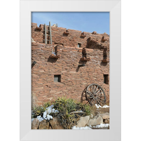 Hopi House-Grand Canyon National Park-Arizona-USA White Modern Wood Framed Art Print by Reynolds, Gerry