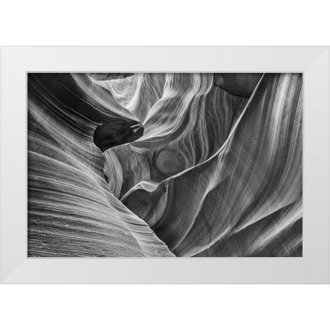 Antelope Canyon-Arizona White Modern Wood Framed Art Print by Ford, John