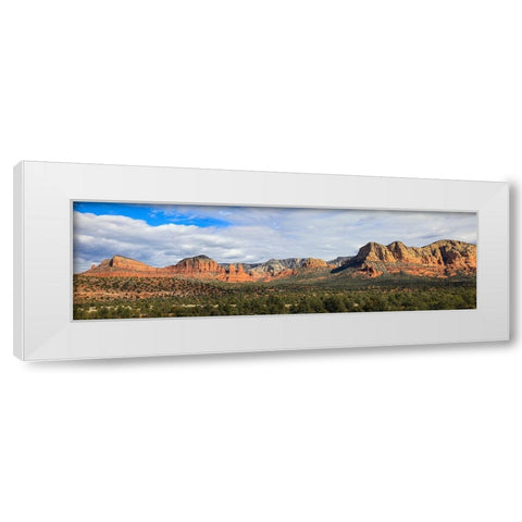 Sedona- Arizona. Red Rock formations White Modern Wood Framed Art Print by Sienda, Jolly