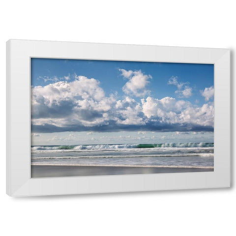 USA-California-La Jolla Waves at La Jolla Shores Beach White Modern Wood Framed Art Print by Collins, Ann