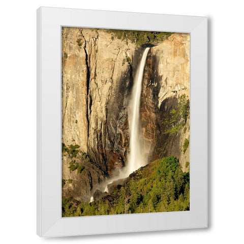 Bridalveil Fall-Yosemite National Park-California White Modern Wood Framed Art Print by Jones, Adam