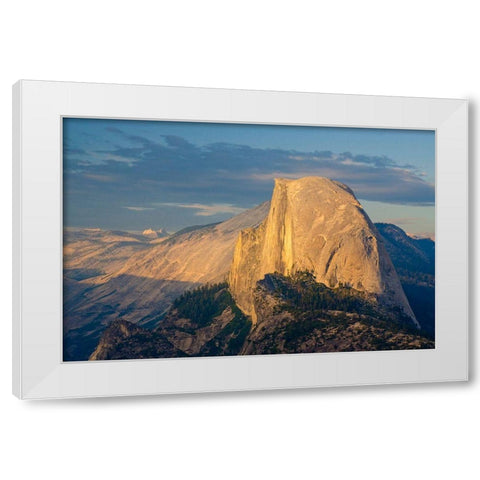 Half Dome from Glacier Point-Yosemite National Park-California-USA White Modern Wood Framed Art Print by Miller, Anna