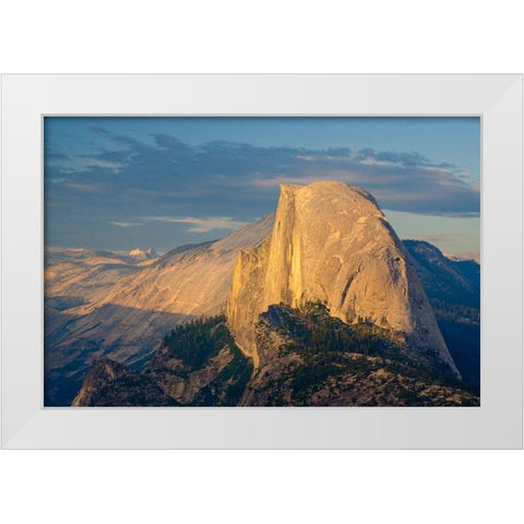 Half Dome from Glacier Point-Yosemite National Park-California-USA White Modern Wood Framed Art Print by Miller, Anna