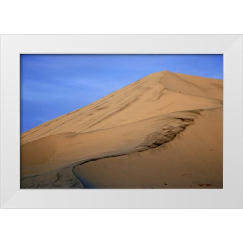 CA, Death Valley NP, Eureka Sand Dunes White Modern Wood Framed Art Print by Flaherty, Dennis
