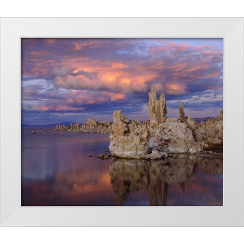 California Tufa Formations on Mono Lake White Modern Wood Framed Art Print by Talbot Frank, Christopher