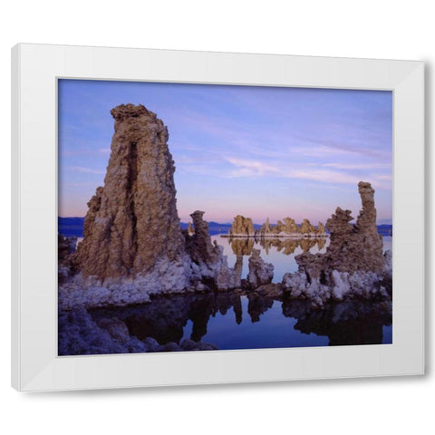 California Tufa Formations on Mono Lake White Modern Wood Framed Art Print by Talbot Frank, Christopher