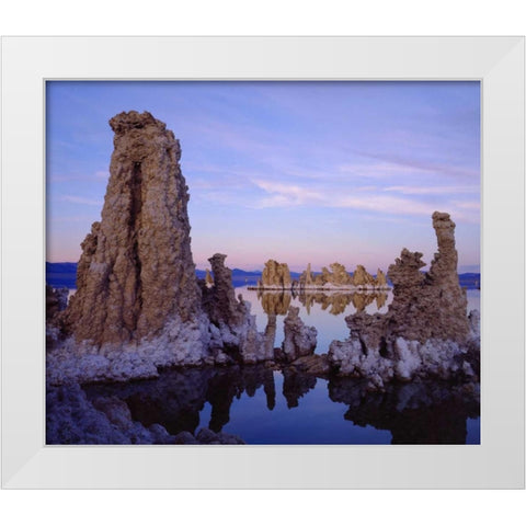 California Tufa Formations on Mono Lake White Modern Wood Framed Art Print by Talbot Frank, Christopher