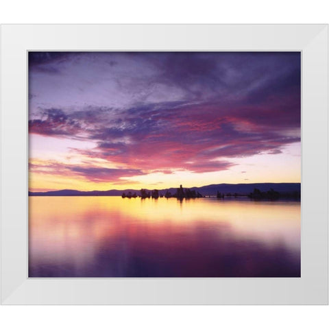 California Tufa Formations on Mono Lake White Modern Wood Framed Art Print by Talbot Frank, Christopher