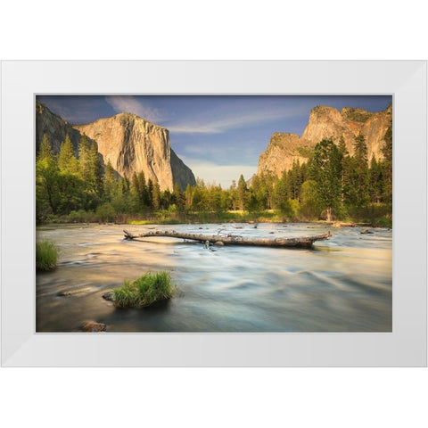Valley View-Yosemite White Modern Wood Framed Art Print by Ford, John