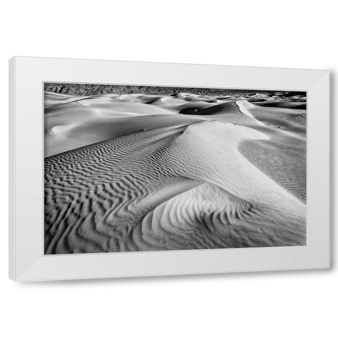 Dune-Death Valley White Modern Wood Framed Art Print by Ford, John