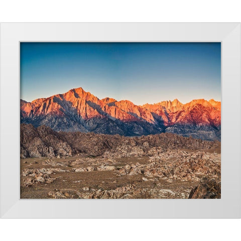 Sunrise Alabama Hill-California White Modern Wood Framed Art Print by Ford, John