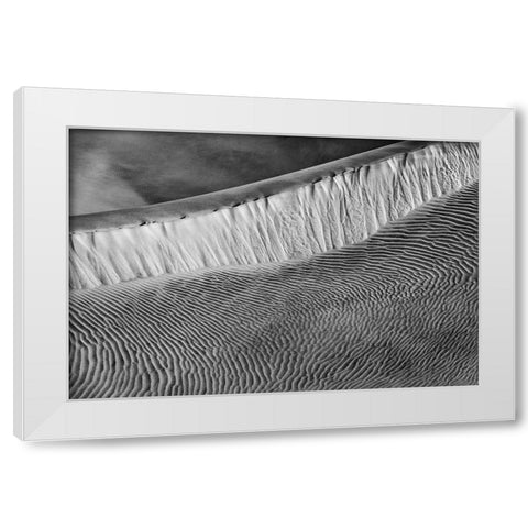 Mesquite Dunes-Death Valley National Park-California White Modern Wood Framed Art Print by Ford, John