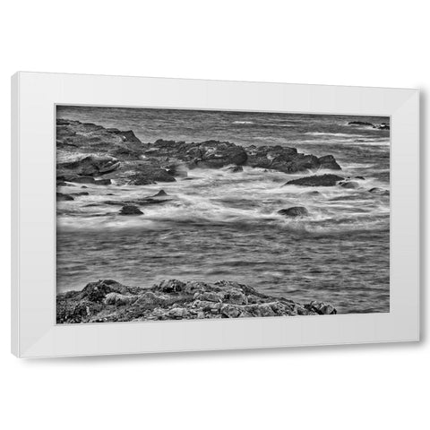 Point Lobos-Carmel-California White Modern Wood Framed Art Print by Ford, John