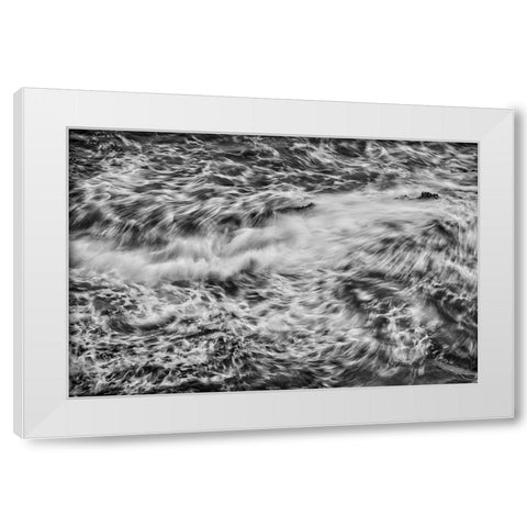 Point Lobos-Carmel-California White Modern Wood Framed Art Print by Ford, John