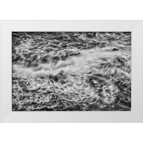 Point Lobos-Carmel-California White Modern Wood Framed Art Print by Ford, John