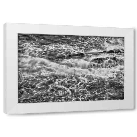 Point Lobos-Carmel-California White Modern Wood Framed Art Print by Ford, John
