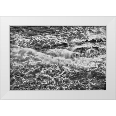 Point Lobos-Carmel-California White Modern Wood Framed Art Print by Ford, John