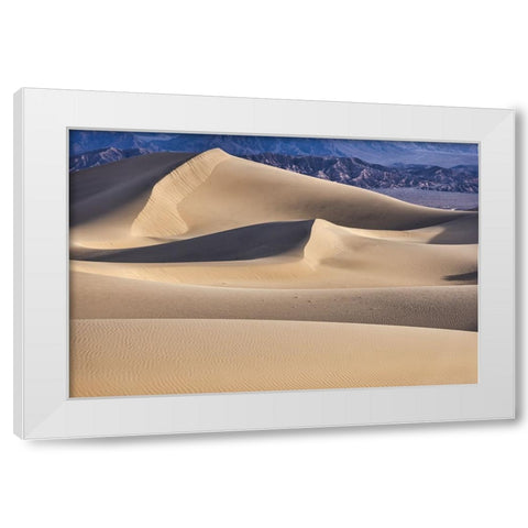 Mesquite Dunes-Death Valley National Park-California White Modern Wood Framed Art Print by Ford, John