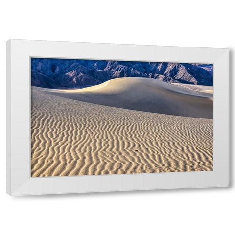 Mesquite Dunes-Death Valley National Park-California White Modern Wood Framed Art Print by Ford, John