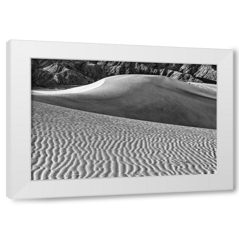 Mesquite Dunes-Death Valley National Park-California White Modern Wood Framed Art Print by Ford, John