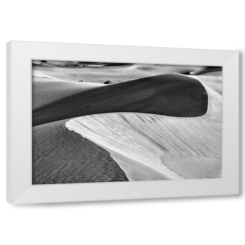 Mesquite Dunes-Death Valley National Park-California White Modern Wood Framed Art Print by Ford, John
