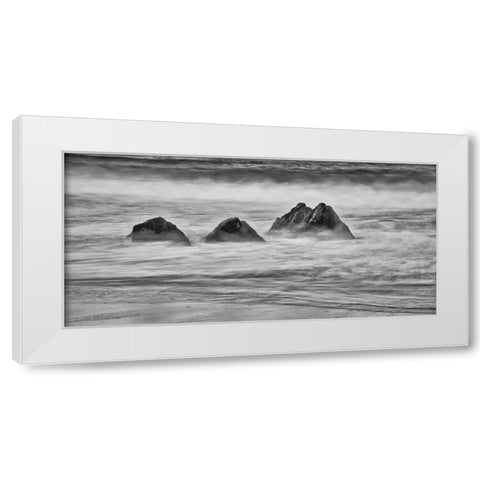Garapata Beach-Carmel by the Sea-California White Modern Wood Framed Art Print by Ford, John