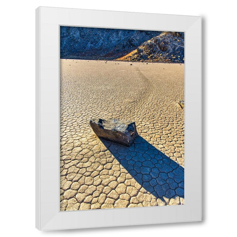Race Track Rocks-Death Valley-California White Modern Wood Framed Art Print by Ford, John