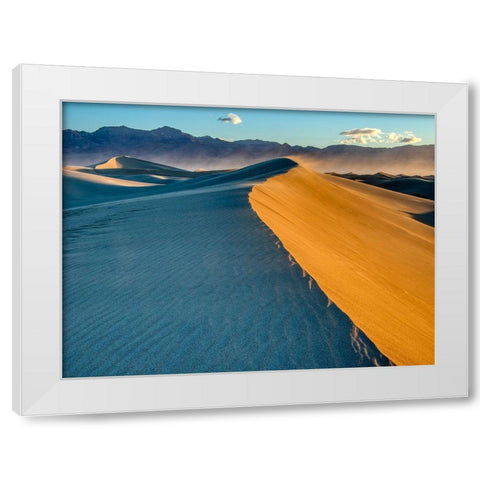 California Death Valley National Park-Mesquite Flat Sand Dunes White Modern Wood Framed Art Print by Wild, Jamie and Judy